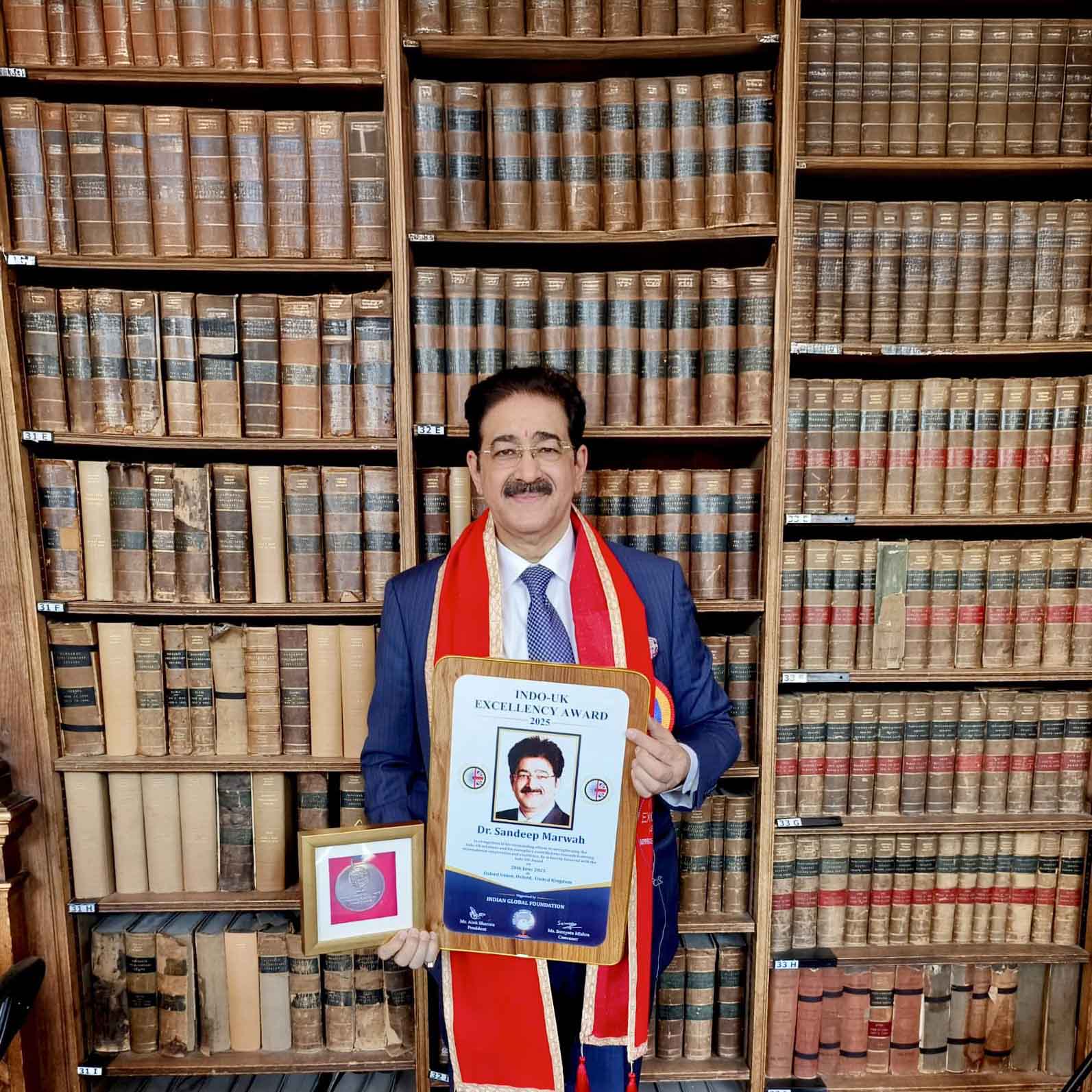 Dr. Sandeep Marwah Conferred