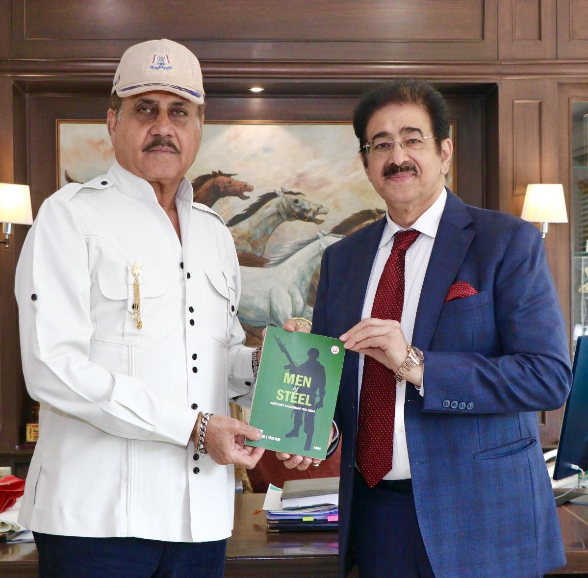 Ajay Kumar Singh Visits Marwah Studios Presents His Book